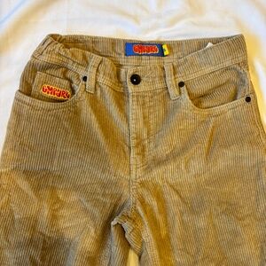 Empyre Boys Corduroy Pants | Tan Beige | Size 25 | Skate Streetwear | EUC
